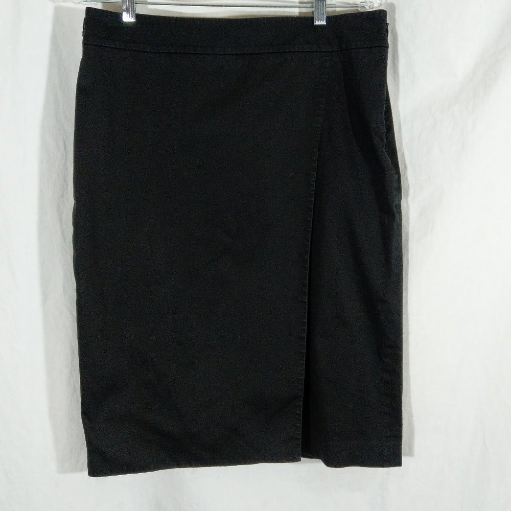 Unique Black Cotton Skirt Talbots EUC